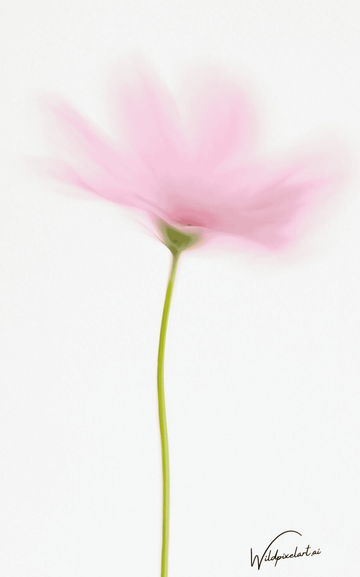 Pink cosmos flower photography AI enhanced — WildPixelAI